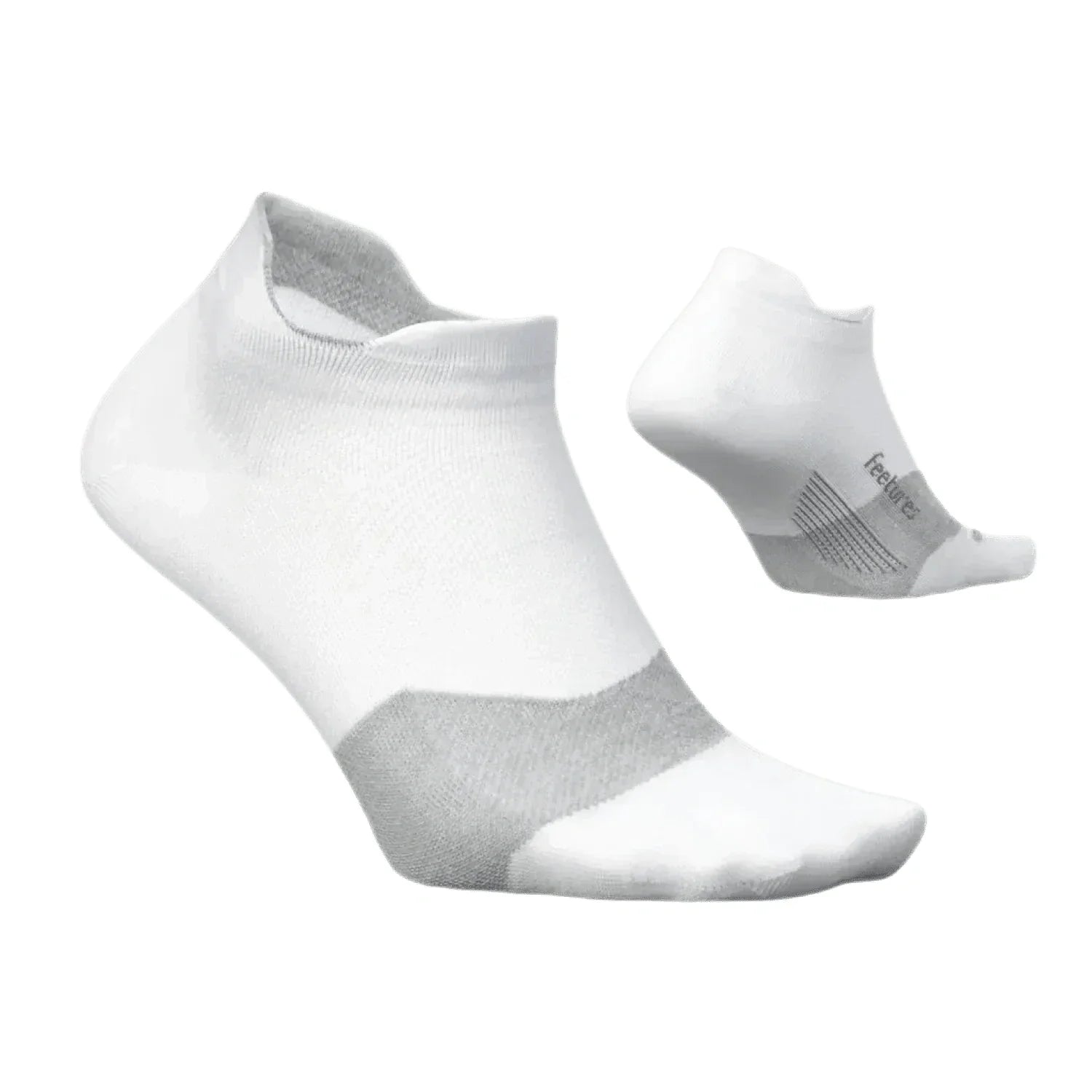 Feetures 06. SOCKS - MENS SOCKS - MENS SOCKS LOW Elite Ultra Light No Show Tab Socks WHITE
