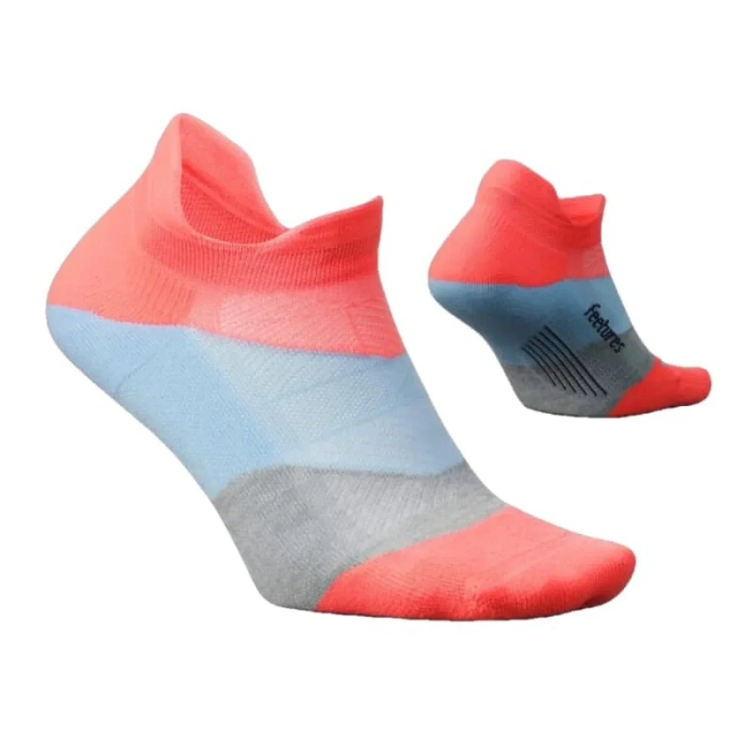 Feetures 06. SOCKS - MENS SOCKS - MENS SOCKS LOW Elite Ultra Light No Show Tab Socks CLIMB CORAL