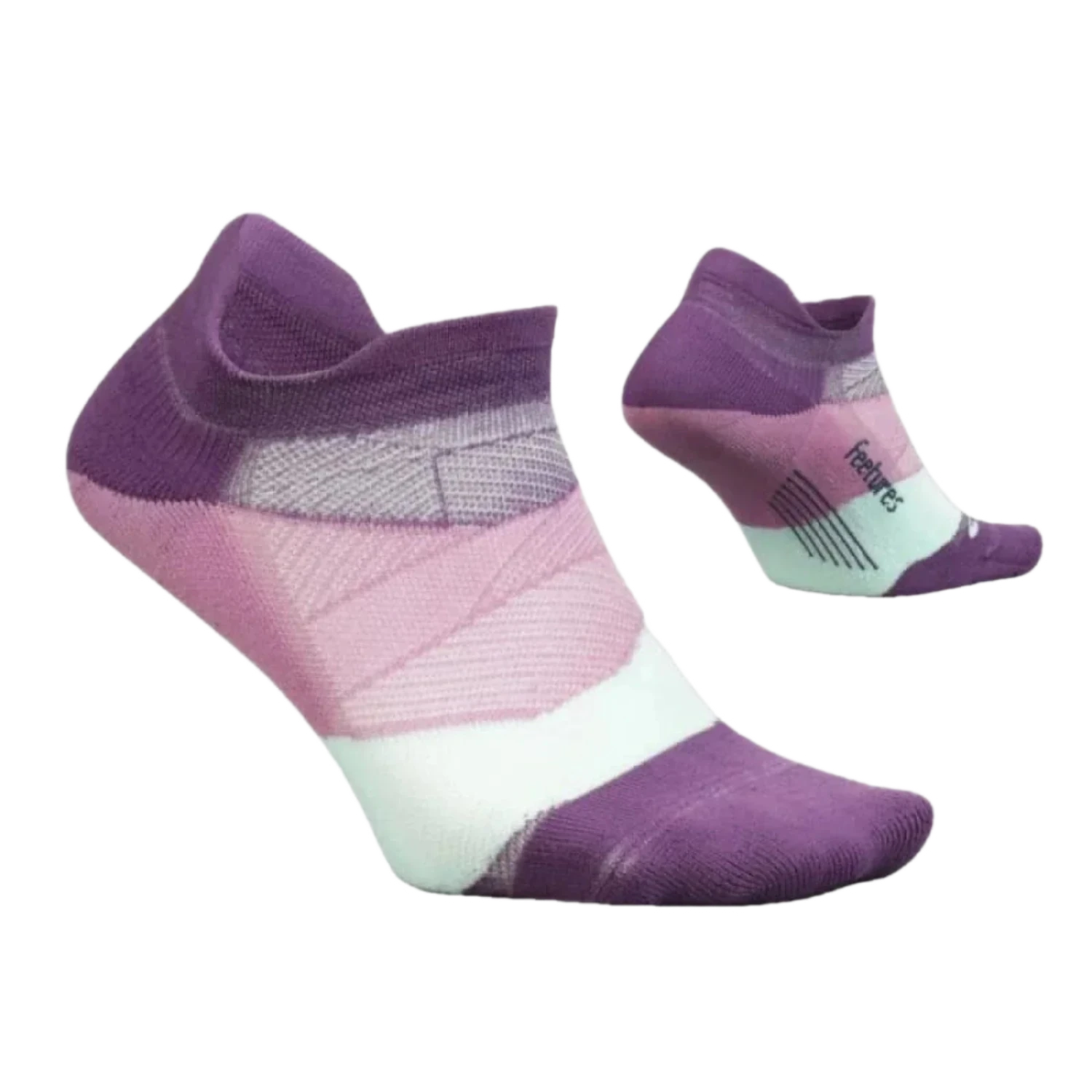 Feetures 06. SOCKS - MENS SOCKS - MENS SOCKS LOW Elite Ultra Light No Show Tab Socks PEAK PURPLE