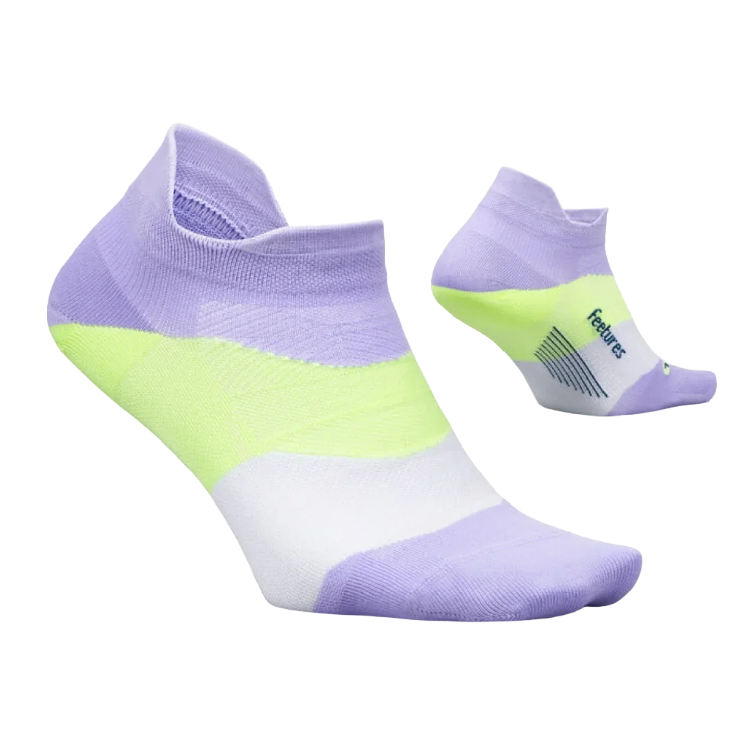 Feetures 06. SOCKS - MENS SOCKS - MENS SOCKS LOW Elite Ultra Light No Show Tab Socks LAVENDER RUSH