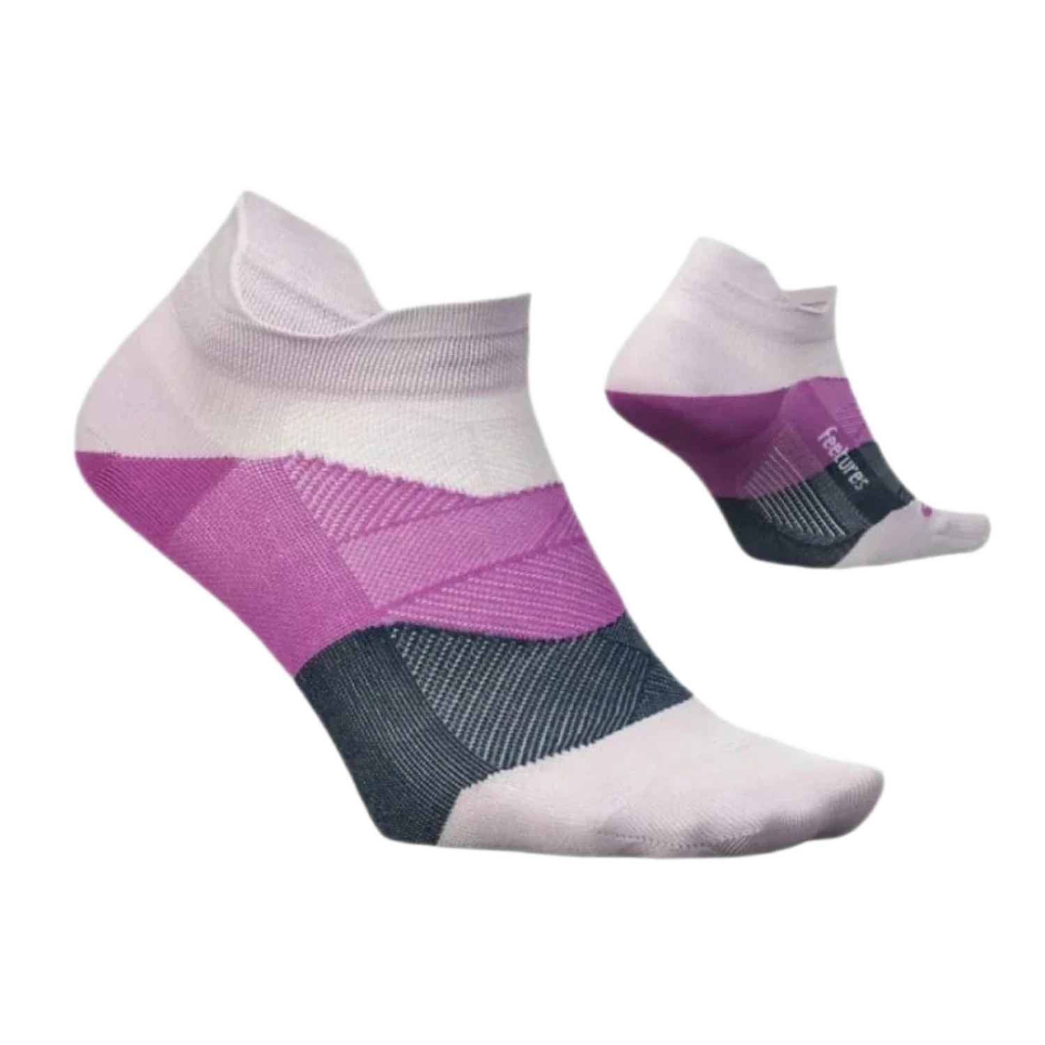 Feetures 06. SOCKS - MENS SOCKS - MENS SOCKS LOW Elite Ultra Light No Show Tab Socks VIRTUAL LILAC