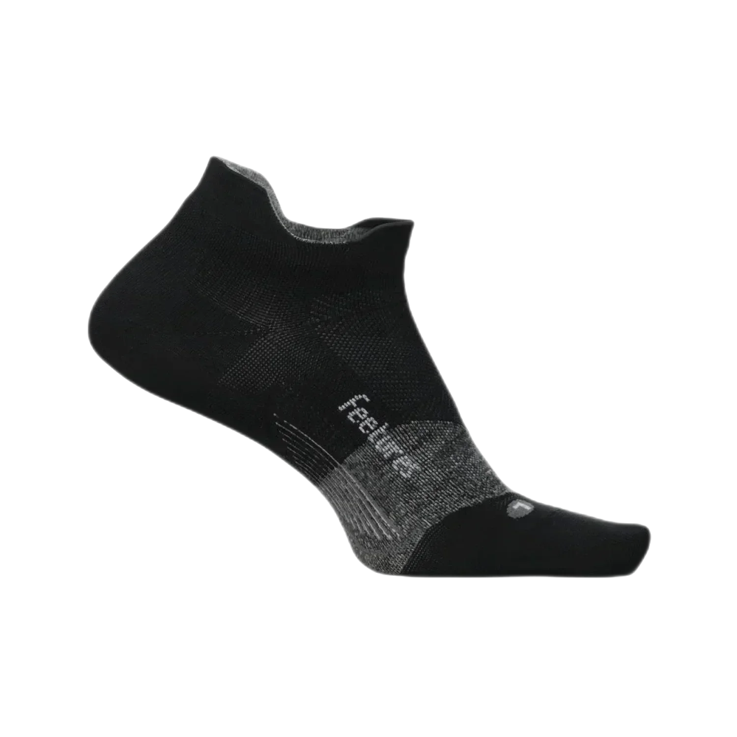 Feetures 06. SOCKS - MENS SOCKS - MENS SOCKS LOW Elite Ultra Light No Show Tab Socks BLACK