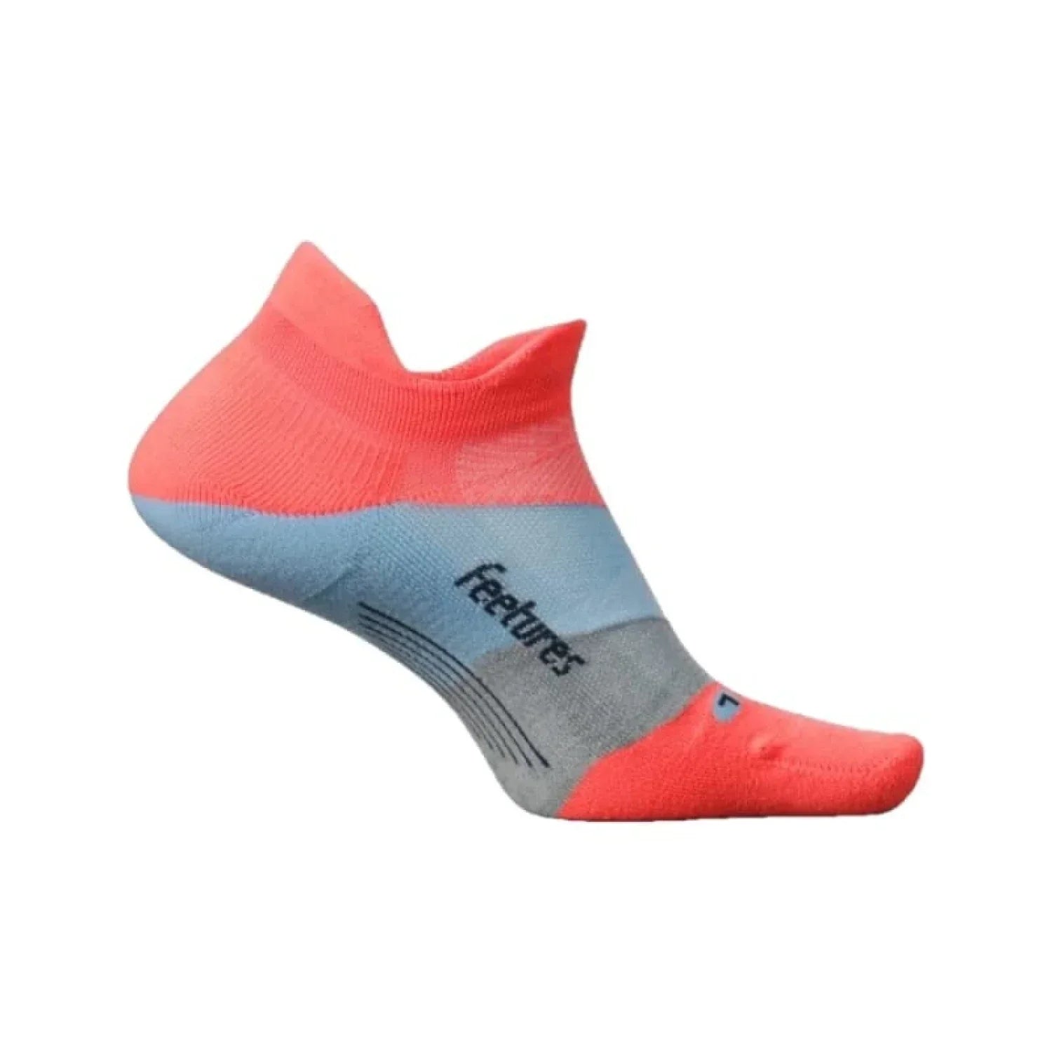 Feetures 06. SOCKS - MENS SOCKS - MENS SOCKS LOW Elite Ultra Light No Show Tab Socks CLIMB CORAL