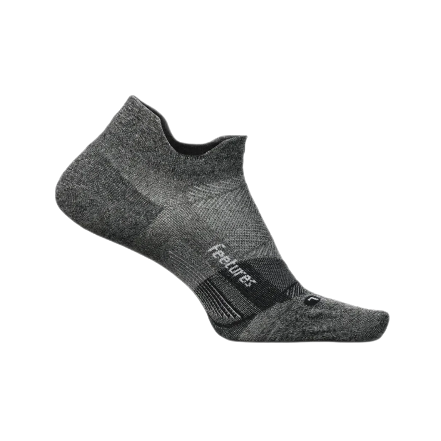 Feetures 06. SOCKS - MENS SOCKS - MENS SOCKS LOW Elite Ultra Light No Show Tab Socks GRAY (S24)