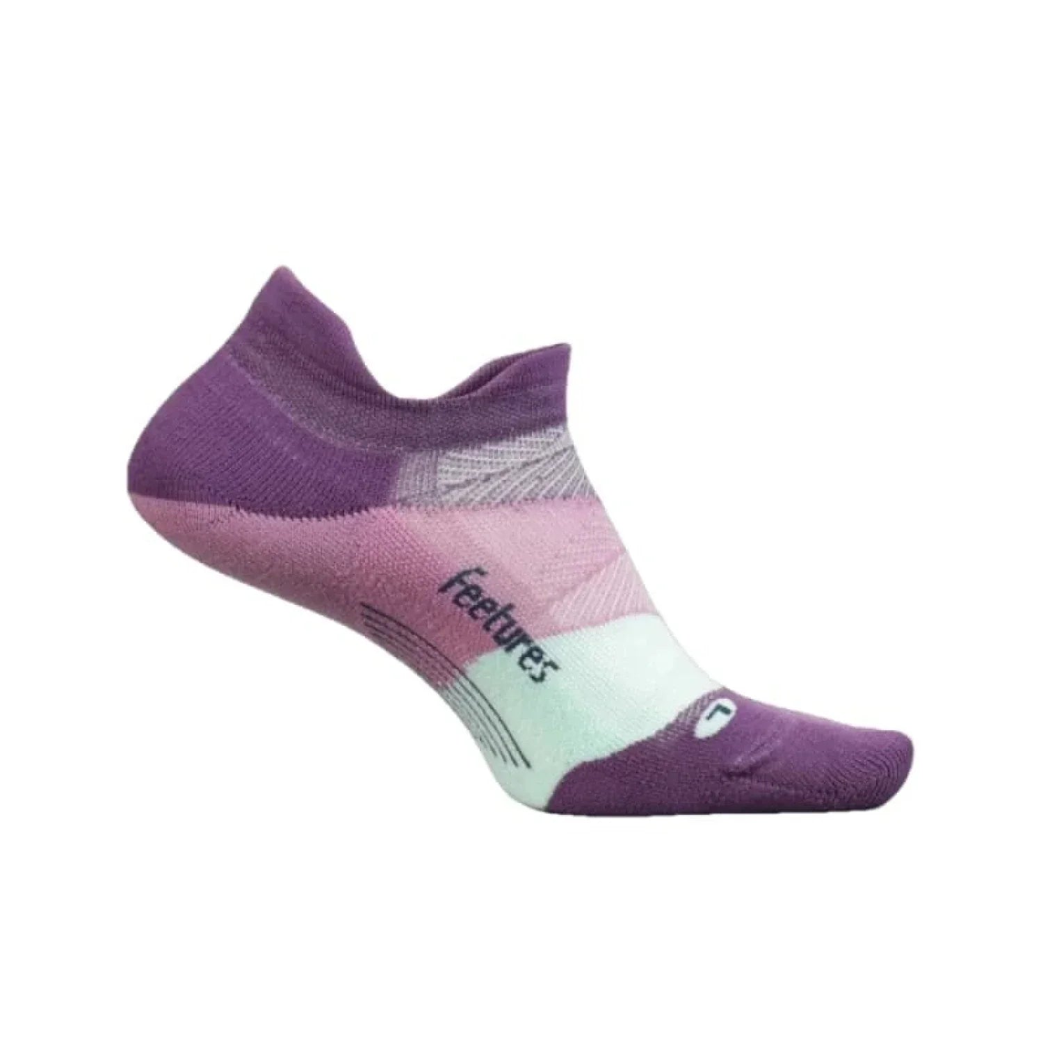 Feetures 06. SOCKS - MENS SOCKS - MENS SOCKS LOW Elite Ultra Light No Show Tab Socks PEAK PURPLE