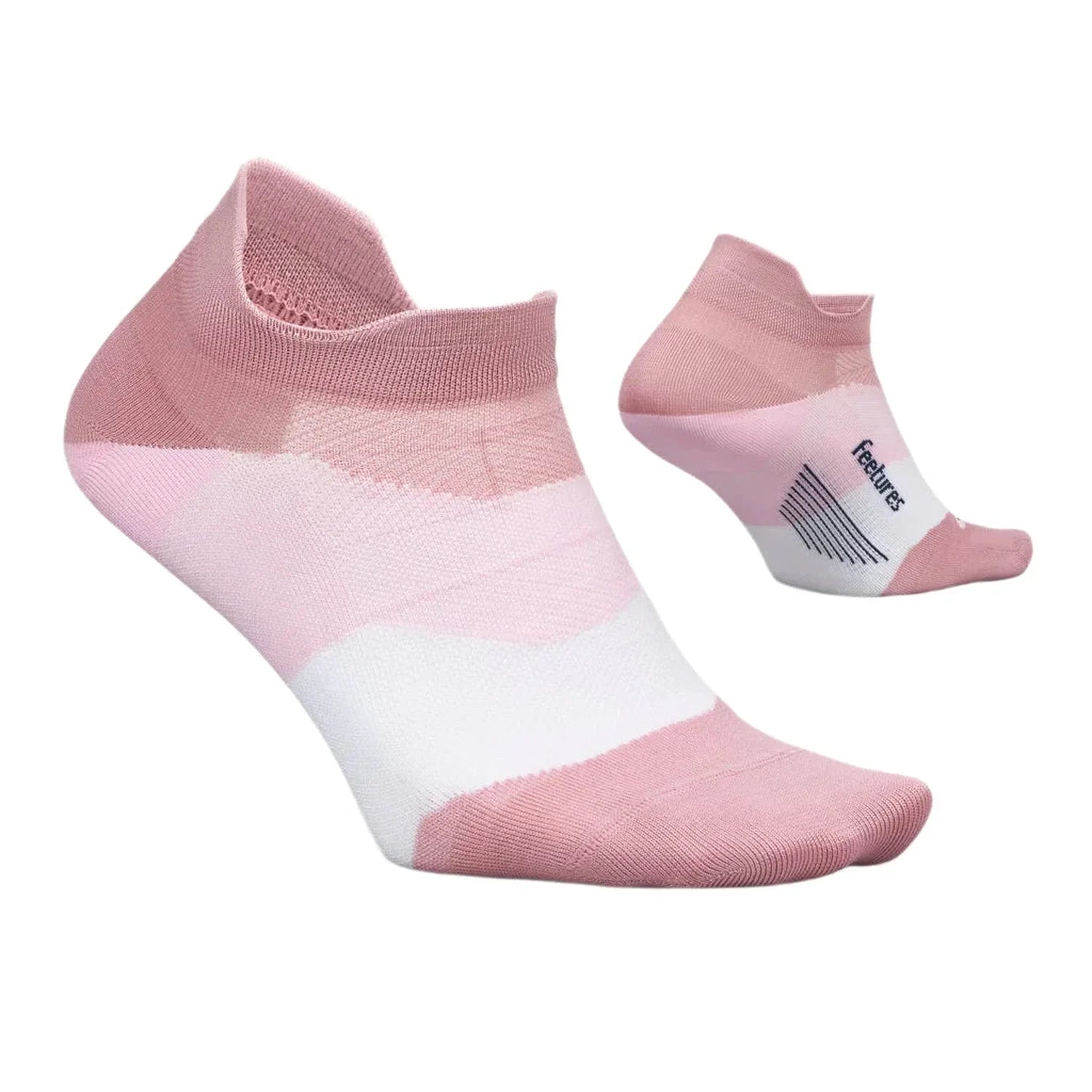 Feetures 06. SOCKS - WOMENS SOCKS - WOMENS SOCKS LOW Elite Ultra Light No Show Tab Socks PINK ORCHARD