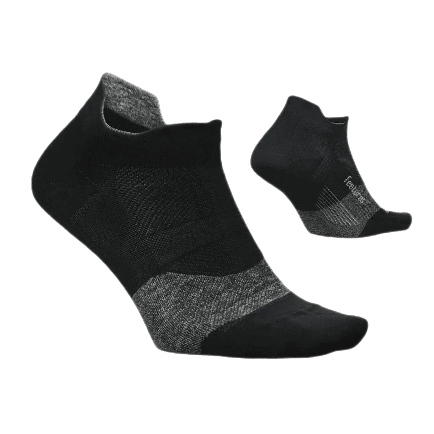 Feetures 06. SOCKS - WOMENS SOCKS - WOMENS SOCKS LOW Elite Ultra Light No Show Tab Socks BLACK