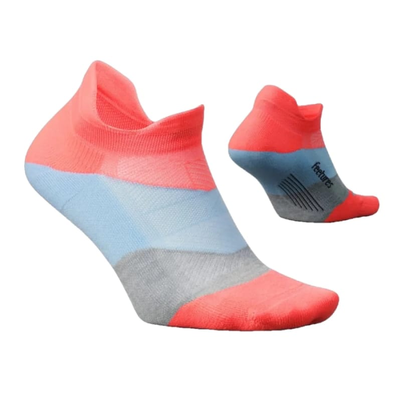 Feetures 19. SOCKS Elite Ultra Light No Show Tab Socks CLIMB CORAL