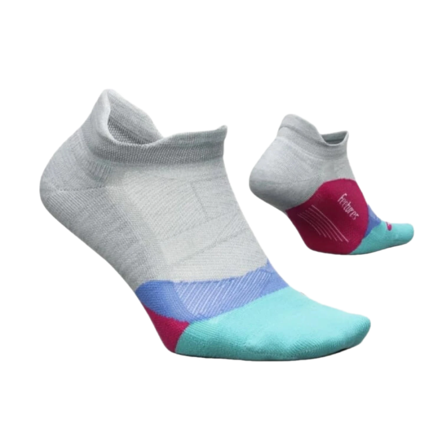 Feetures 06. SOCKS - MENS SOCKS - MENS SOCKS LOW Elite Ultra Light No Show Tab Socks GO GRAY