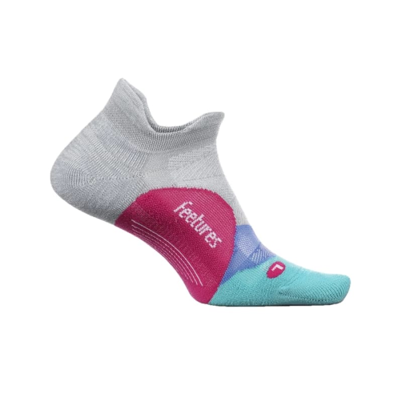 Feetures 06. SOCKS - MENS SOCKS - MENS SOCKS LOW Elite Ultra Light No Show Tab Socks GO GRAY