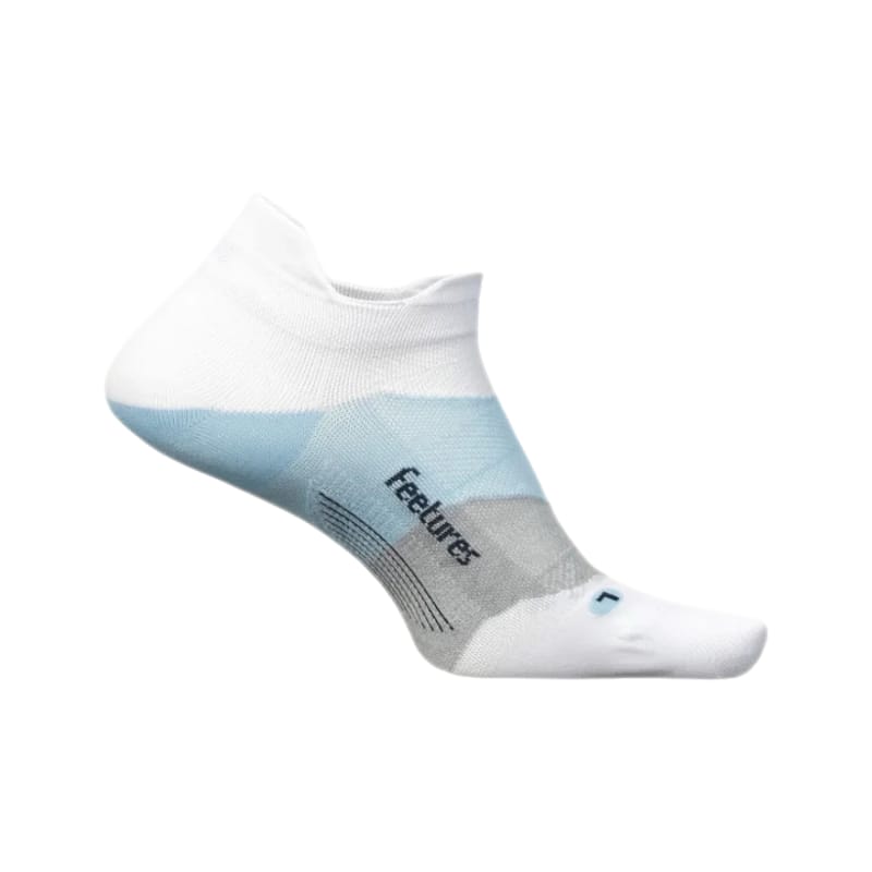 Feetures 06. SOCKS - MENS SOCKS - MENS SOCKS LOW Elite Ultra Light No Show Tab Socks WHITE SKY