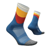 Feetures 06. SOCKS - MENS SOCKS - MENS SOCKS CREW Men's Elite Light Cushion Mini Crew Socks RETROGRADE BLUE