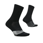 Feetures 06. SOCKS - MENS SOCKS - MENS SOCKS CREW Men's Elite Light Cushion Mini Crew Socks BLACK (S24)