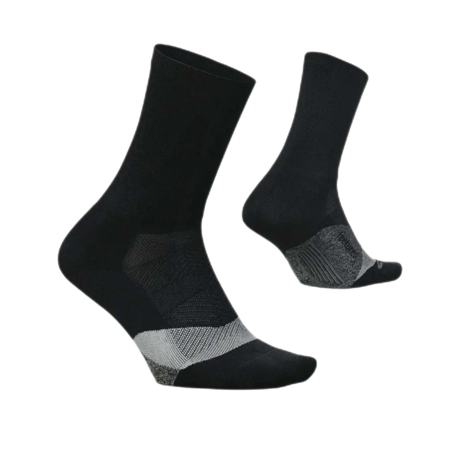 Feetures 06. SOCKS - MENS SOCKS - MENS SOCKS CREW Men's Elite Light Cushion Mini Crew Socks BLACK (S24)