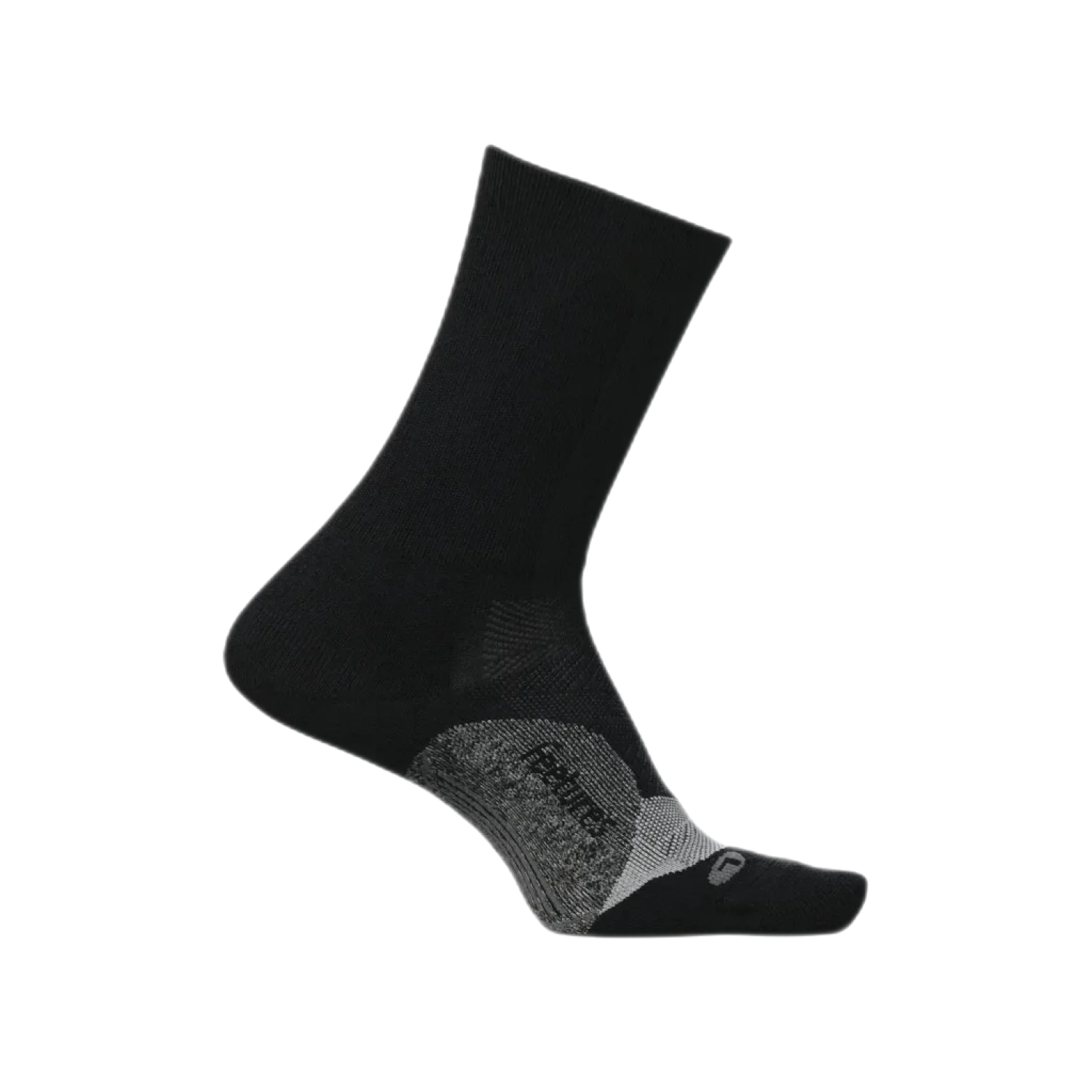 Feetures 06. SOCKS - MENS SOCKS - MENS SOCKS CREW Men's Elite Light Cushion Mini Crew Socks BLACK (S24)