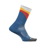 Feetures 06. SOCKS - MENS SOCKS - MENS SOCKS CREW Men's Elite Light Cushion Mini Crew Socks RETROGRADE BLUE