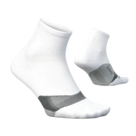 Feetures 06. SOCKS - MENS SOCKS - MENS SOCKS CREW Men's Elite Light Cushion Quarter WHITE (S24)