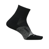 Feetures 06. SOCKS - MENS SOCKS - MENS SOCKS CREW Men's Elite Light Cushion Quarter BLACK