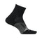 Feetures 06. SOCKS - MENS SOCKS - MENS SOCKS CREW Men's Elite Light Cushion Quarter BLACK