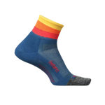 Feetures 06. SOCKS - MENS SOCKS - MENS SOCKS CREW Men's Elite Light Cushion Quarter SOLAR ASCENT