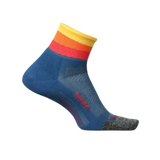 Feetures 06. SOCKS - MENS SOCKS - MENS SOCKS CREW Men's Elite Light Cushion Quarter SOLAR ASCENT