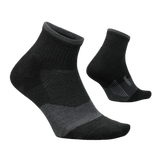 Feetures 06. SOCKS - MENS SOCKS - MENS SOCKS CREW Men's Elite Trail Max Cushion Quarter CHARCOAL