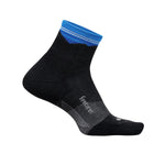 Feetures 06. SOCKS - MENS SOCKS - MENS SOCKS CREW Men's Elite Trail Max Cushion Quarter BLUE RIDGE CHARCOAL