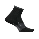 Feetures 06. SOCKS - MENS SOCKS - MENS SOCKS CREW Men's Elite Trail Max Cushion Quarter CHARCOAL