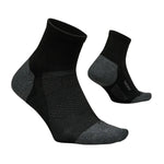 Feetures 06. SOCKS - MENS SOCKS - MENS SOCKS LOW Men's Elite Trail Max Cushion Quarter BLACK