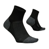 Feetures 06. SOCKS - MENS SOCKS - MENS SOCKS LOW Men's Elite Trail Max Cushion Quarter BLACK