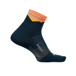 Feetures 06. SOCKS - MENS SOCKS - MENS SOCKS CREW Men's Elite Trail Max Cushion Quarter Socks BLUE RIDGE NAVY