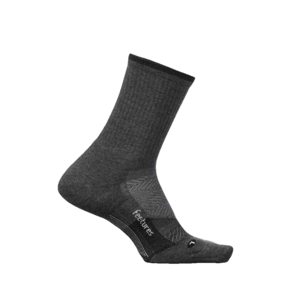 Men’s Elite Trail Mini Crew Max Cushion Feetures - GRAY / S