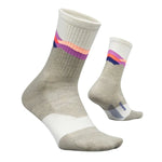 Feetures 06. SOCKS - MENS SOCKS - MENS SOCKS LOW Men's Trail Mini Crew Max Cushion Sock MOUNTAIN HIGH CREAM