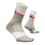 Feetures 06. SOCKS - MENS SOCKS - MENS SOCKS LOW Men's Trail Mini Crew Max Cushion Sock MOUNTAIN HIGH CREAM