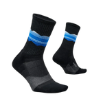 Feetures 06. SOCKS - MENS SOCKS - MENS SOCKS LOW Men's Trail Mini Crew Max Cushion Sock BLUE RIDGE CHARCOAL