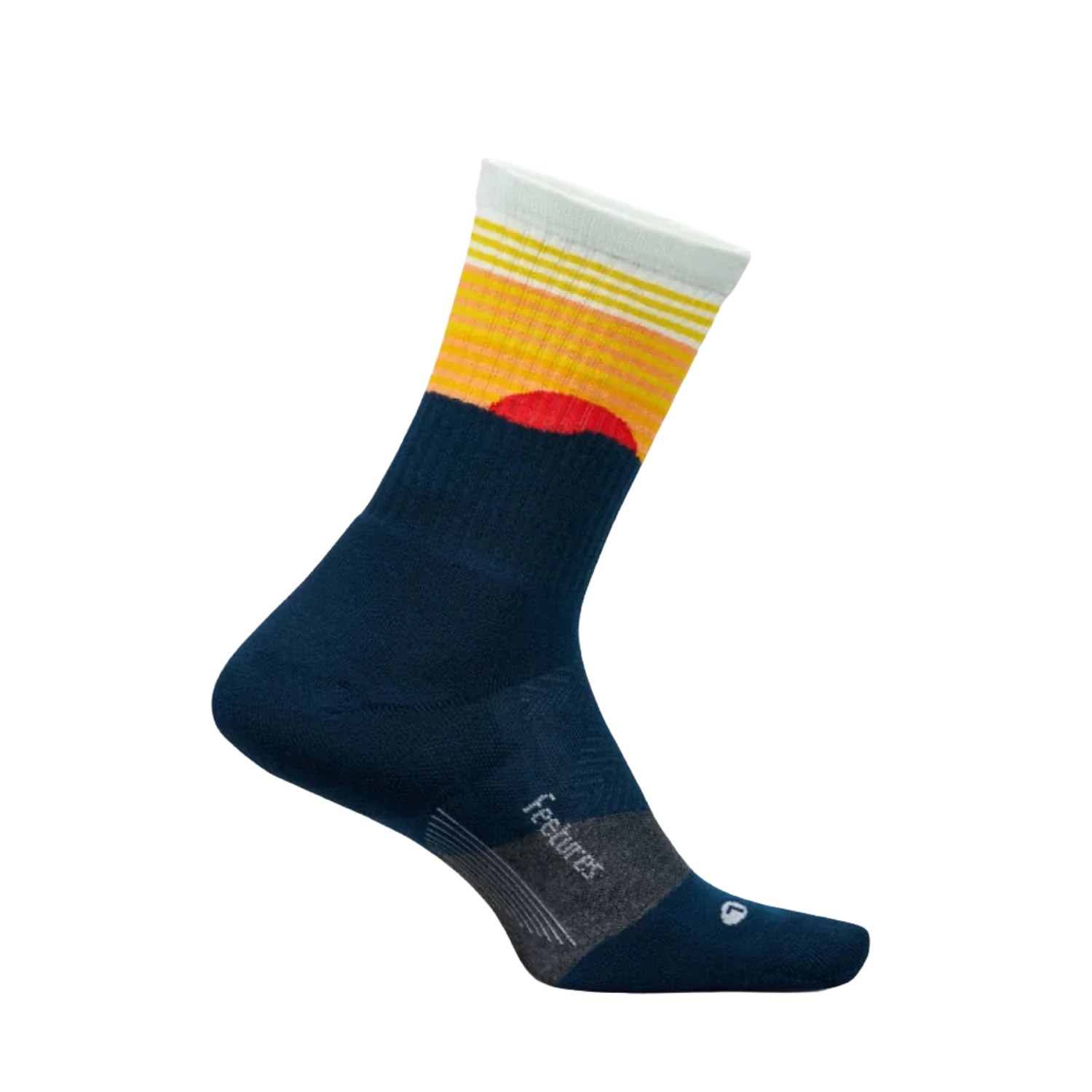 Feetures 06. SOCKS - MENS SOCKS - MENS SOCKS LOW Men's Trail Mini Crew Max Cushion Sock BLUE RIDGE NAVY