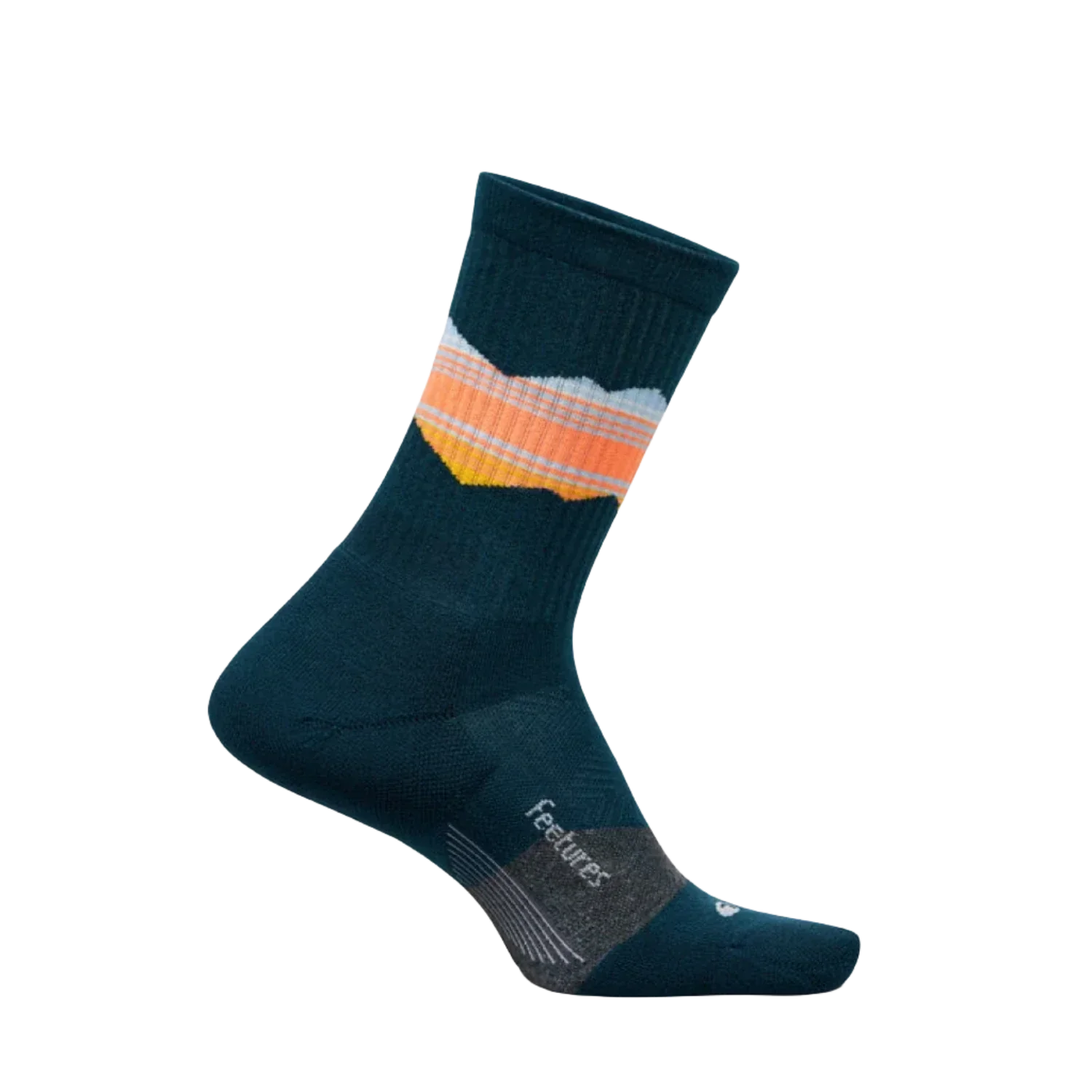 Feetures 06. SOCKS - MENS SOCKS - MENS SOCKS LOW Men's Trail Mini Crew Max Cushion Sock TABLE ROCK NAVY