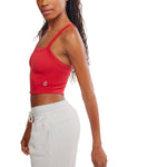 FP Movement 02. WOMENS APPAREL - WOMENS SS SHIRTS - WOMENS TANK CASUAL Women's All Clear Cami Solid 5502 CRANBERRY