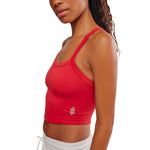 FP Movement 02. WOMENS APPAREL - WOMENS SS SHIRTS - WOMENS TANK CASUAL Women's All Clear Cami Solid 5502 CRANBERRY