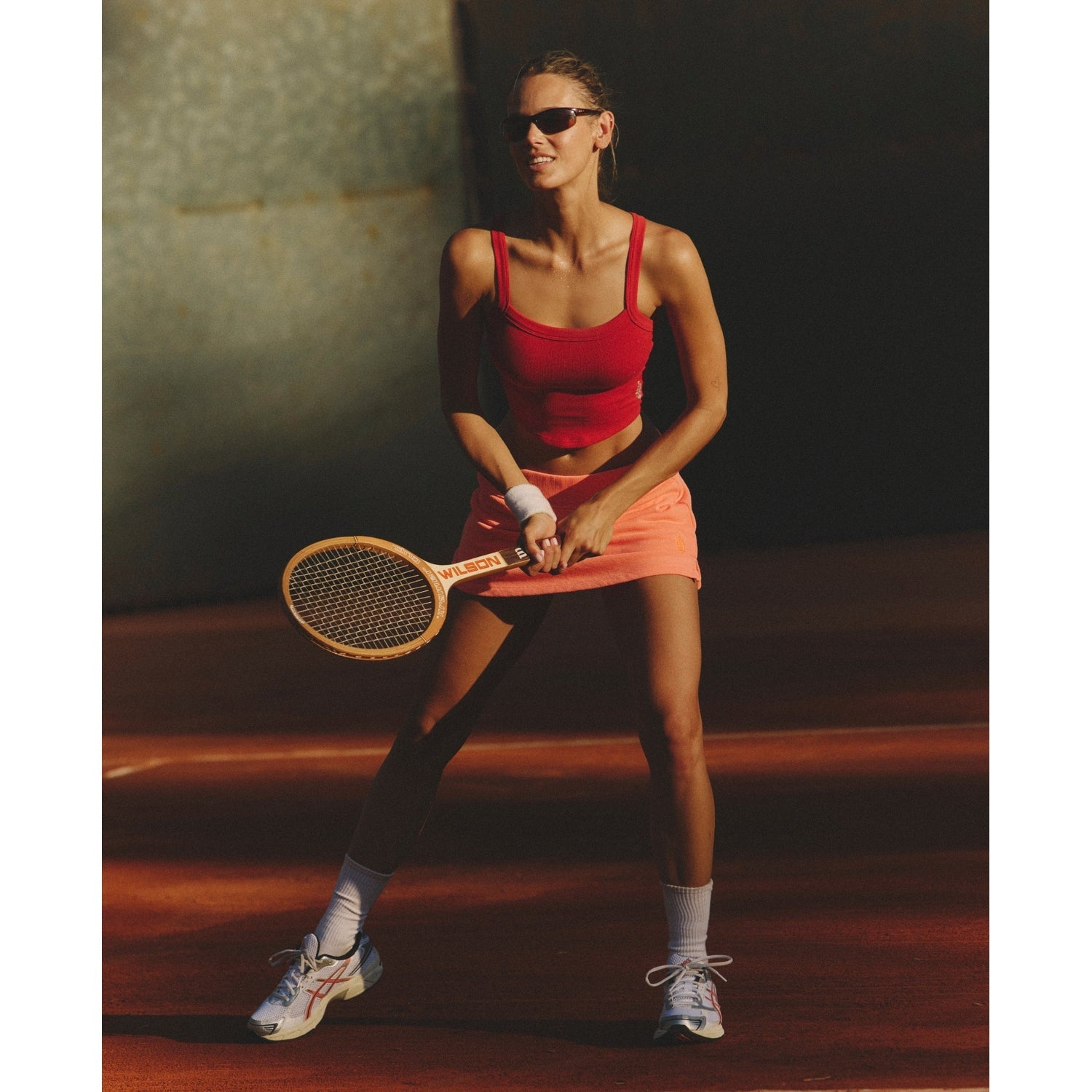 FP Movement 02. WOMENS APPAREL - WOMENS SS SHIRTS - WOMENS TANK CASUAL Women's All Clear Cami Solid 5502 CRANBERRY