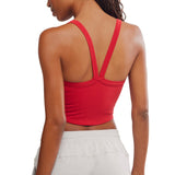 FP Movement 02. WOMENS APPAREL - WOMENS SS SHIRTS - WOMENS TANK CASUAL Women's All Clear Cami Solid 5502 CRANBERRY