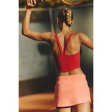 FP Movement 02. WOMENS APPAREL - WOMENS SS SHIRTS - WOMENS TANK CASUAL Women's All Clear Cami Solid 5502 CRANBERRY