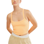 FP Movement 02. WOMENS APPAREL - WOMENS SS SHIRTS - WOMENS TANK CASUAL Women's All Clear Solid Cami 8800 NEON CLEMENTINE