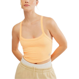 FP Movement 02. WOMENS APPAREL - WOMENS SS SHIRTS - WOMENS TANK CASUAL Women's All Clear Solid Cami 8800 NEON CLEMENTINE