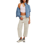 FP Movement 02. WOMENS APPAREL - WOMENS SS SHIRTS - WOMENS TANK CASUAL Women's All Clear V Neck Cami 6607 POWDER PINK