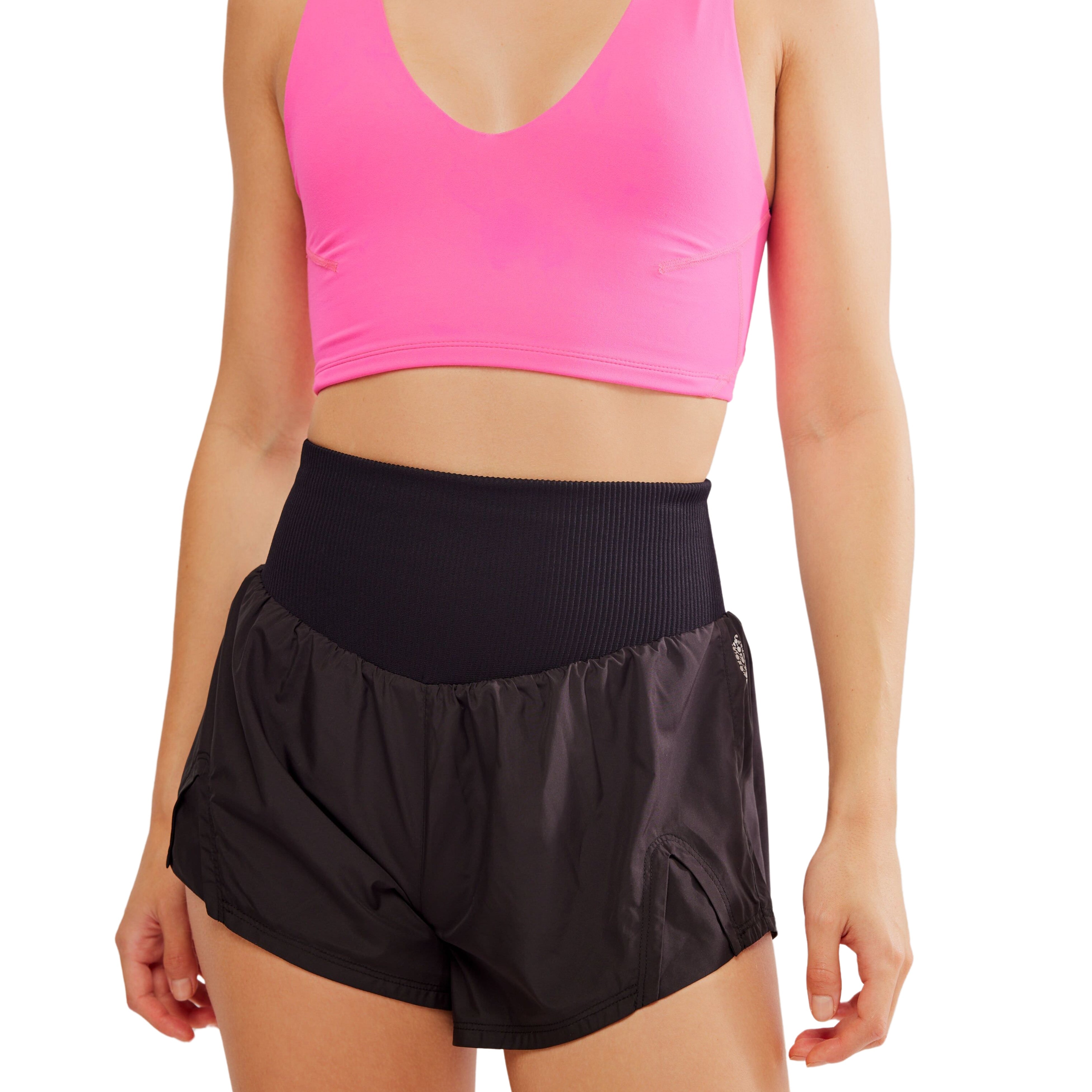 FP Movement 02. WOMENS APPAREL - WOMENS SHORTS - WOMENS SHORTS ACTIVE Women's Carpe Diem Shorts 0010 BLACK