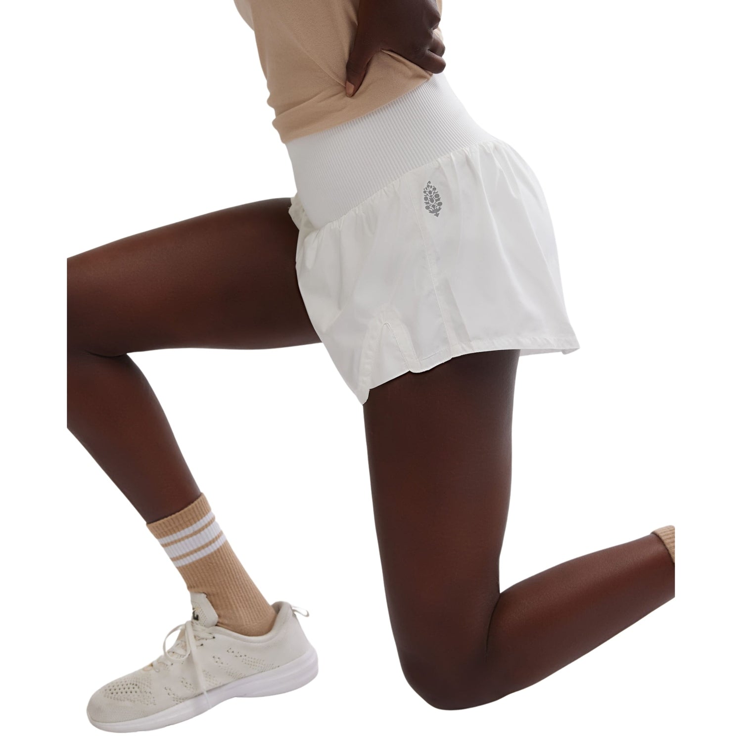 FP Movement 02. WOMENS APPAREL - WOMENS SHORTS - WOMENS SHORTS ACTIVE Women's Carpe Diem Shorts 1100 WHITE