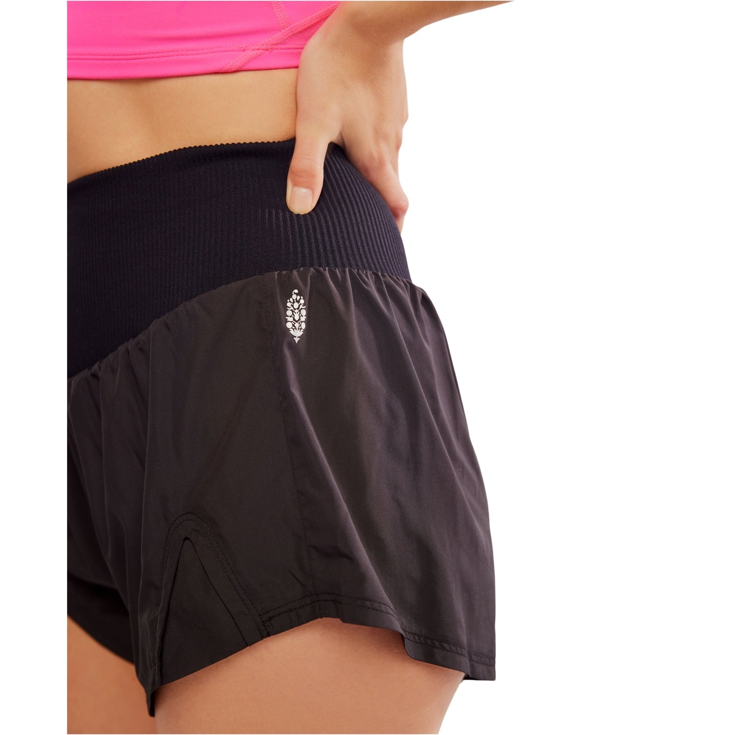 FP Movement 02. WOMENS APPAREL - WOMENS SHORTS - WOMENS SHORTS ACTIVE Women's Carpe Diem Shorts 0010 BLACK