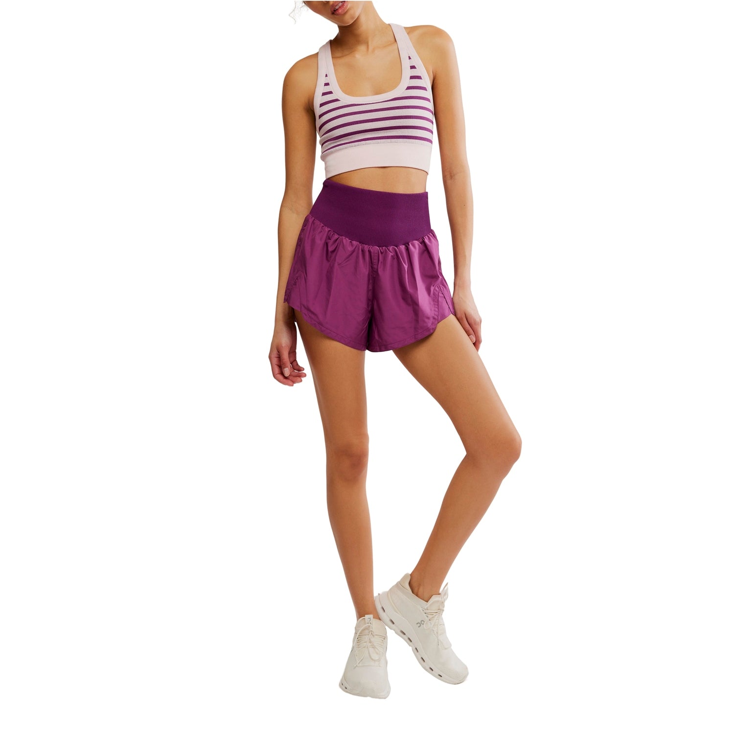 FP Movement 02. WOMENS APPAREL - WOMENS SHORTS - WOMENS SHORTS ACTIVE Women's Carpe Diem Shorts 6617 DEEP MULBERRY
