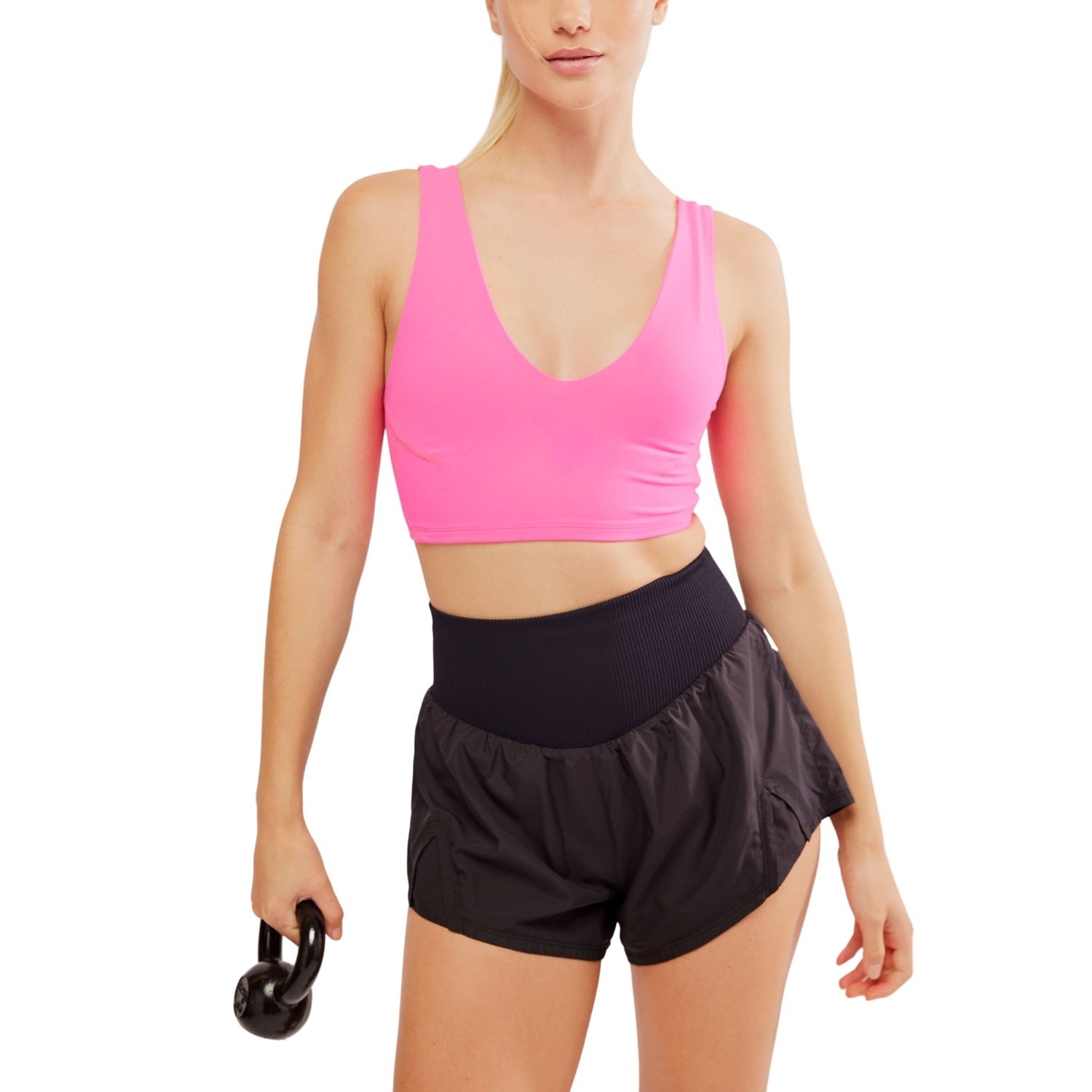 FP Movement 02. WOMENS APPAREL - WOMENS SHORTS - WOMENS SHORTS ACTIVE Women's Carpe Diem Shorts 0010 BLACK